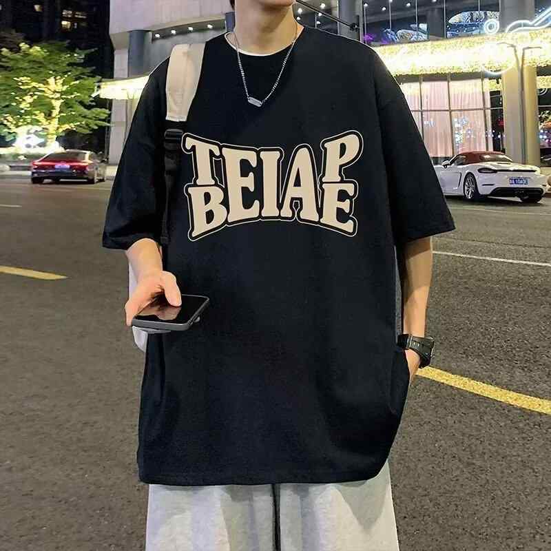 Tシャツ メンズ 夏 トップス カジュアル 薄手 半袖 プリントTシャツ 文字Tシャツ おしゃれ かっこいい 普段使い アウトドア 快適 通気性 綿 コットン recyclabl， M L XL 2XL 3XL 4XL 5XL