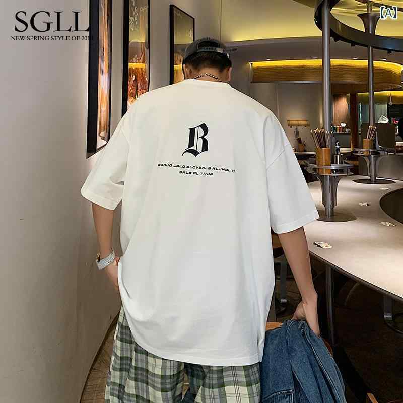 Tシャツ メンズ 半袖 棉 シンプル 白 黒 オレンジ 青 クールネック 接触冷感 抗菌 軽量 カジュアル 夏服