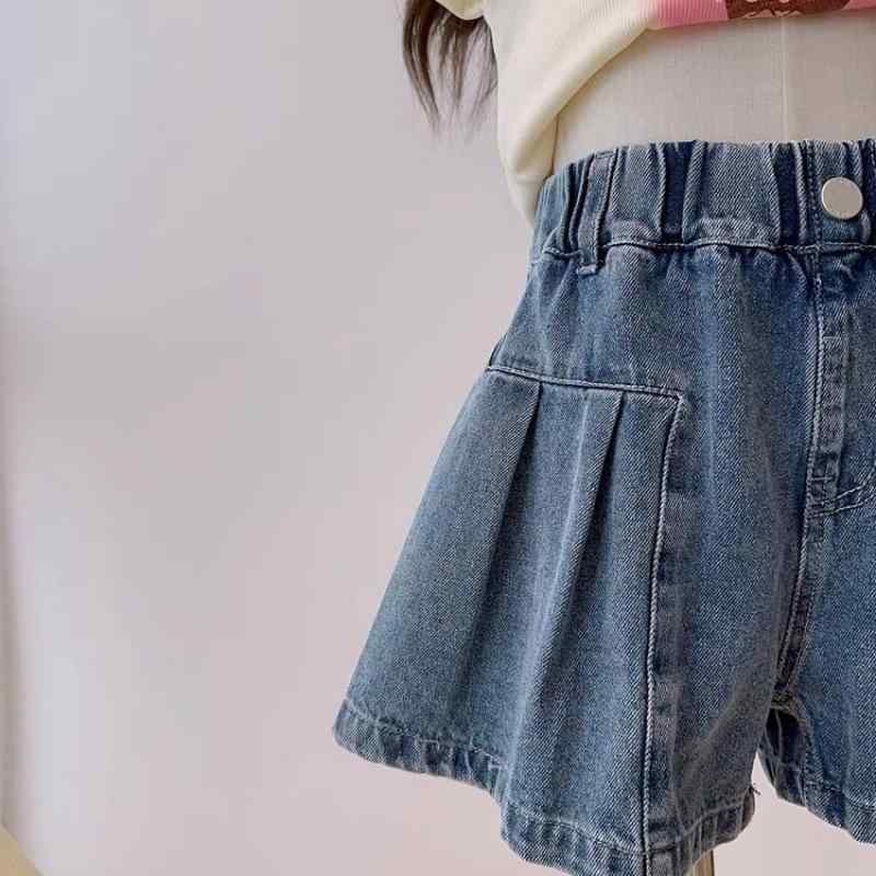 子供服 デニム ショートパンツ 女の子用 夏 薄手 韓国風 カジュアル 110文字以内