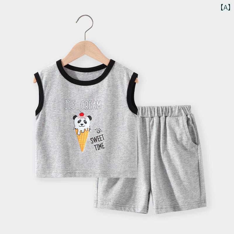 子供用 Tシャツ 短パン セットアップ 男の子 女の子 夏服 半袖 上下セット 韓国風 ...