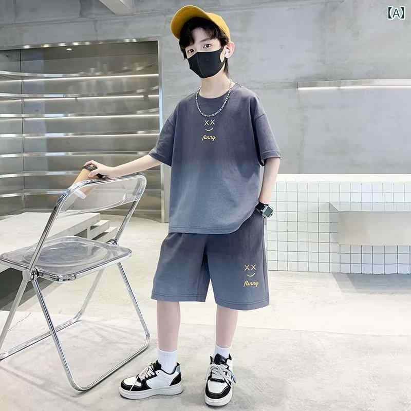 男の子 夏服 セットアップ 半袖 短パン 2点セット 子供服 韓国風 かっこいい おし...
