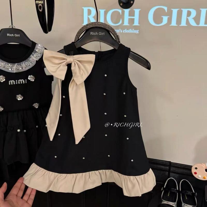 Girls' Summer Princess Dress, Tulle Dress, A-Line Dress, Cute, Stylish, Cool, Comfortable, Cotton Blend Material, Ages 3, 4, 5, 6, 7, 8, Sizes 100cm, 110cm, 120cm, 130cm, 140cm