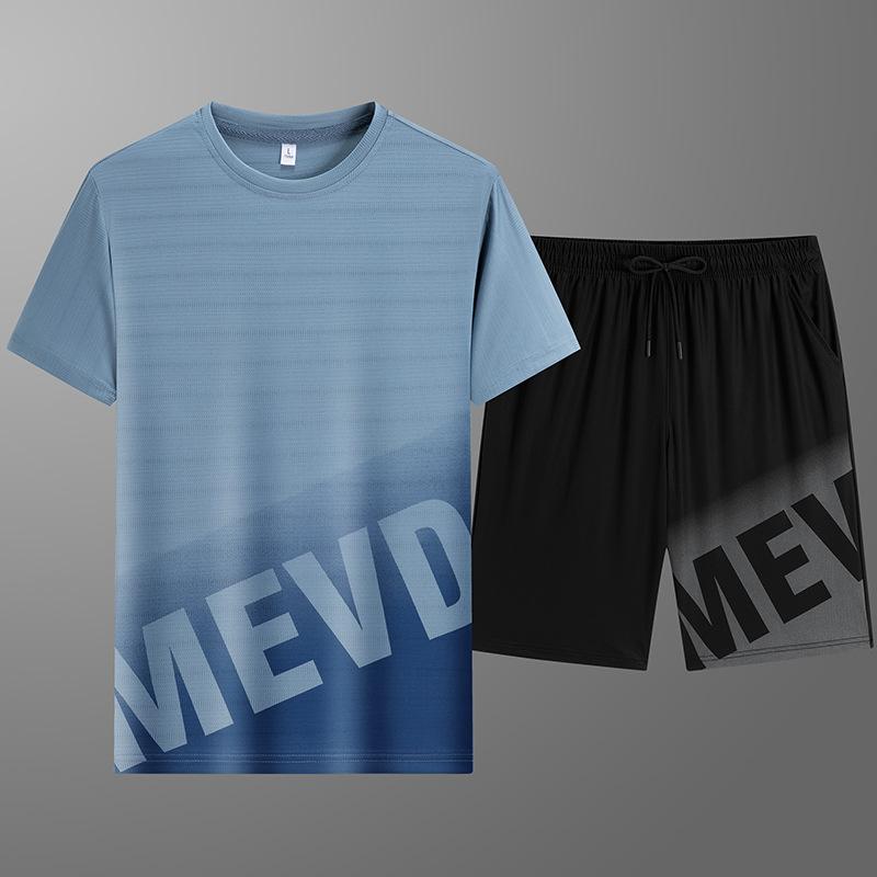 メンズ 運動用 夏用 半袖Tシャツ 短パン セットアップ 速乾 セットアップ 涼しい 通気性 快適 軽量 トップス ボトムス スポーツウェア トレーニングウェア 部屋着 普段使い アウトドア M L XL 2XL 3XL 4XL 5XL 白色 黒色 灰色