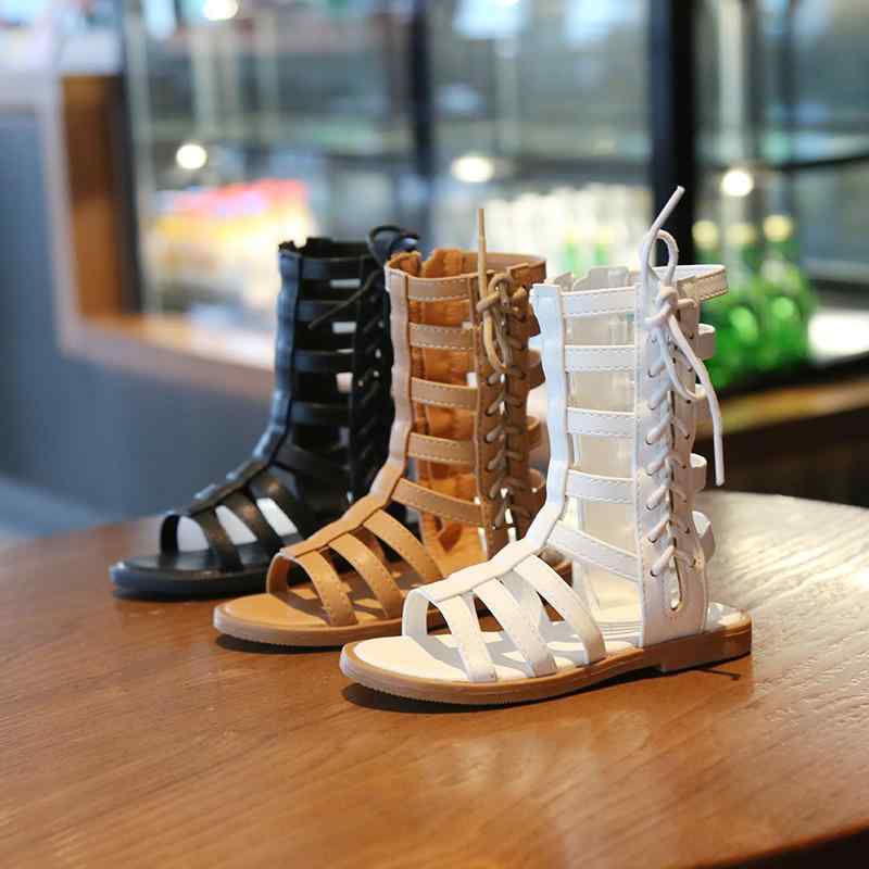 子供用 サマーブーツ サンダル 女の子 ハイカットサンダル 16cm-20cm