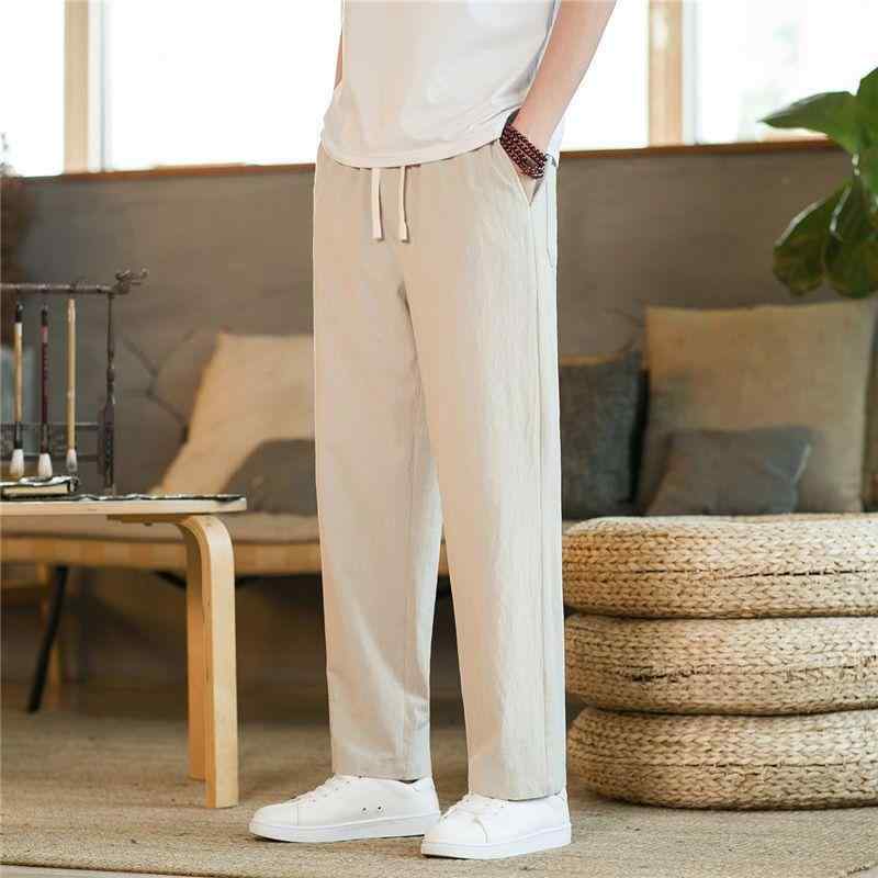 パンツ レディース ワイドパンツ 綿麻 パンツ ゆったり カジュアル ストレート 無地 九分丈 高品質 リネン混 コットン 普段使い 通勤 通学 オールシーズン 体型カバー・カテゴリ: ワイドパンツ・スタイル: カジュアル・パンツシルエット: 直筒型・丈感: 九分丈・ウエスト: ハイウエスト・厚さ: 薄手・対象: 青少年・素材: 綿麻混紡・主な素材成分: ポリエステル・伸縮性: なし・機能性: 通気性・対象年齢: 成人・性別: 男性・カラー展開: 黒色, 藏青, 卡其, 浅灰, 深灰, 绿色, 枣红色・サイズ展開: M, L, XL, 2XL, 3XL, 4XL, 5XL