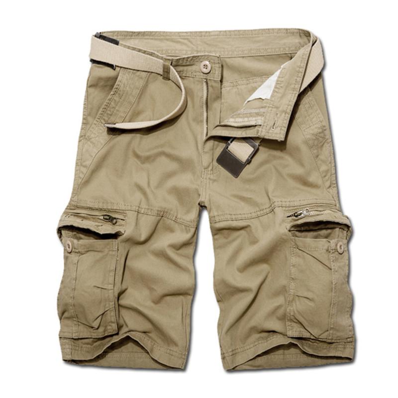 ハーフパンツ メンズ 五分丈 ワークパンツ カーゴパンツ 綿100% ウォッシュ加工 多ポケット 通気性 カジュアル アウトドア 普段着 アメカジ ストリート 膝上丈 短パン ボトムス 無地