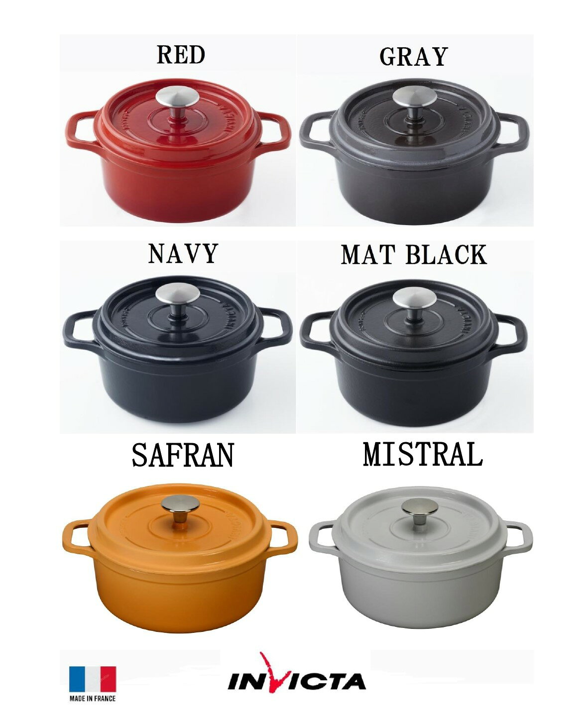 生活雑貨セレクトショップ FOR LDKのINVICTA キャセロール オーバル 27cm Casseroles Oval 琺瑯鍋 ほうろう鍋 ホーロー フランス製｜アングル3