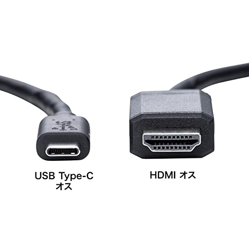 サンワサプライ TypeC-HDMI変換ケーブル（ブラック・2m） KC-ALCHD20K