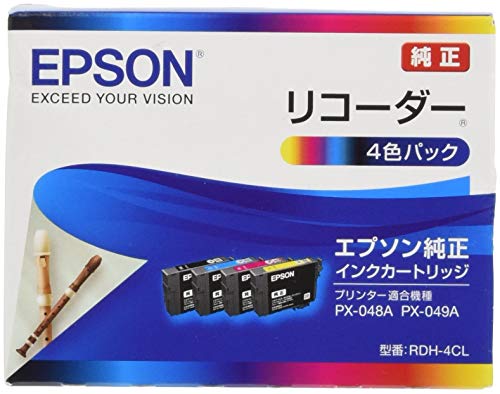 Rakuten - エプソン 純正 インクカートリッジ リコーダー RDH-4CL 4色パック