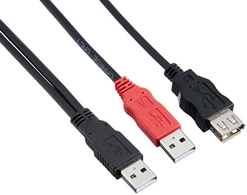 エレコム USBケーブル Y字Wパワーケーブル USB2.0 (USB A オス to USB A メス) 簡易パッケージ USB-AAE5DP エレコム USBケーブル Y字Wパワーケーブル USB2.0 (USB A オス to USB A メス) 簡易パッケージ USB-AAE5DP