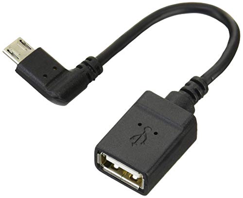エレコム(ELECOM) ELECOM OTGケーブル L字 microB-Aメス-USB2.0 ブラック 0.1m TB-MAEMCBL010 エレコム(ELECOM) ELECOM OTGケーブル L字 microB-Aメス-USB2.0 ブラック 0.1m TB-MAEMCBL010