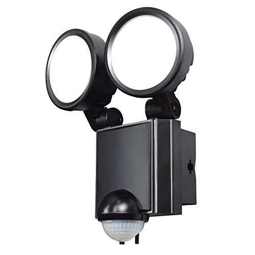 エルパ (ELPA) LEDセンサーライト2灯 防犯 約3.0m 耐水性能:IPX4(防沫形) ESL-SS802AC