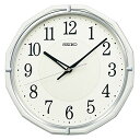 セイコークロック(Seiko Clock) 掛け時計 電波 アナログ 白パール 305×305×47mm KX274W