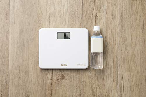 タニタ(Tanita) 体重計 小型 ホワイト HD-660 WH 乗るだけで電源オン 約B5サイズ