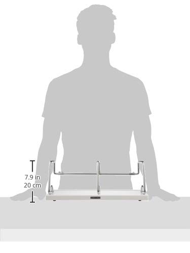 ライオン事務器 本立て ブックスタンド 465mm R-20 ライトグレー