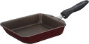サーモス デュラブルシリーズ 玉子焼きフライパン 13cm レッド IH対応 KFH-013E R