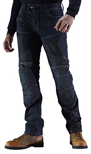 [KOMINE] バイク用 スーパーフィットプロテクトメッシュジーンズ WJ-739S 春夏秋向け メッシュ素材CE規格レベル2 ストレッチ素材