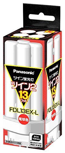 パナソニック ツイン蛍光灯 13形 電球色 4本束状ブリッジ FDL13EXL