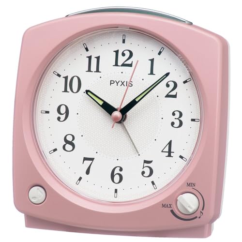 セイコークロック(Seiko Clock) 目覚まし時計 置き時計 アナログ メロディ ピンクパール PYXIS ピクシ..