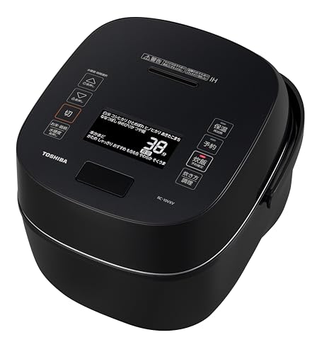 TOSHIBA(東芝) 炊飯器 炎匠炊き 5.5合 RC-10VXV(K) グランブラック 真空圧力IHジャー炊飯器 大火力 真..