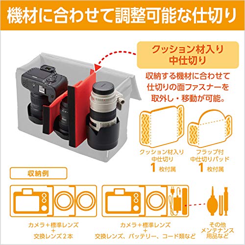 ハクバ HAKUBA インナーソフトボックス02 500 ブラック インナーバッグ ソフトバッグ カメラバッグ ガジェットケース 中仕切り付 取 forma-ra-10029065 formanism サンプル画像3