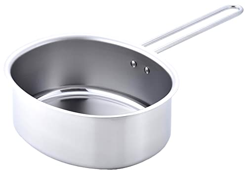 下村企販 片手鍋 天ぷら鍋 楕円 【日本製】 食洗機対応 IH・ガス火対応 液だれしにくい 長い食材も調理しやすい 揚げ鍋 ステンレス 燕三条