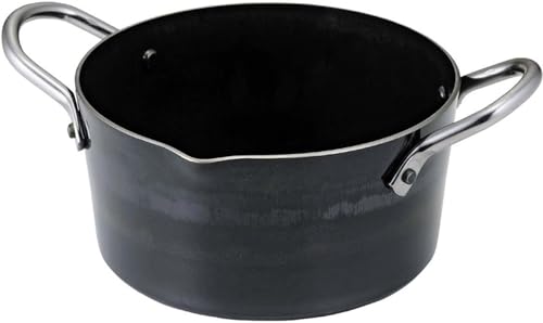 Rakuten - 下村企販 厚底 天ぷら鍋 16cm 【日本製】 鉄製 カリッと揚げられる 油の温度が下がりにくい 少人数 小さい 揚げ鍋 揚げ物 コロッケ エビ
