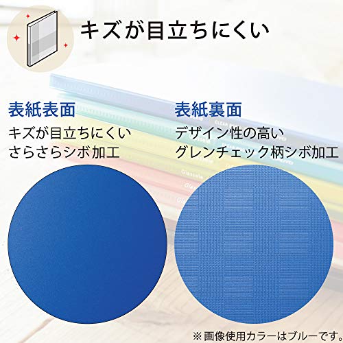formanismのコクヨ ファイル クリヤーブック グラッセル 替紙式 A4 最大収容ポケット60枚 コーラルピンク ラ-GL720P｜アングル3
