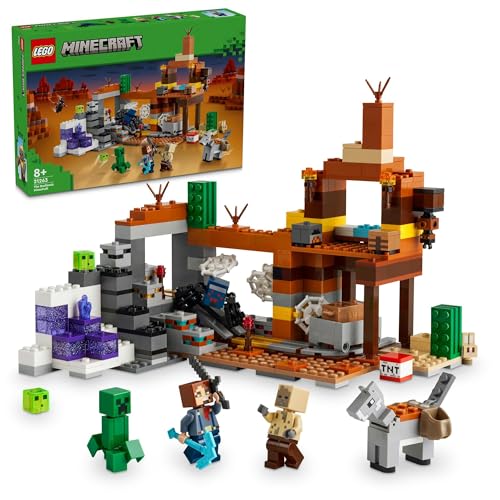 Blocks - レゴ(LEGO) マインクラフト 荒野の廃坑 おもちゃ 玩具 誕生日 プレゼント ブロック 男の子 女の子 子供 8歳 9歳 10歳 小学生 マ