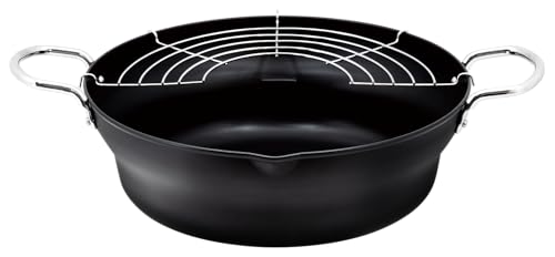 和平フレイズ 少ない油で揚げる 鉄 天ぷら鍋 26cm 段付 IH対応 ガス 揚げ物 鍋 揚げ鍋 天麩羅 カラリー..