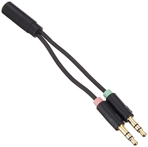 エレコム(ELECOM) オーディオ変換ケーブル (4極メス- 3極オス×2) 3.5mm【マイク付きイヤホンをPCで使用するための変換ケーブル エレコム(ELECOM) オーディオ変換ケーブル (4極メス- 3極オス×2) 3.5mm【マイク付きイヤホンをPCで使用するための変換ケーブル