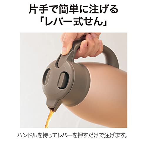 象印マホービン ステンレスポット 1.9L ポット 卓上 広口約6.5cm ステンレス真空2...