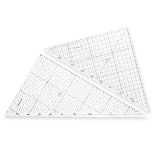 ステッドラークリアー/30cm/966 30・PatternName:単品Size:30cm・パッケージ個数:1・30cm・45°・60°ペア、5mm方眼・1mm点線目盛・分度目盛付き、鏡面仕上げ・製図用や筆記具関連製品の定番品の、方眼つき三角定規・歪みの少ない、厚手の樹脂製品・グレーのスケールプリントなので図面上の線と混同せず、濃い色の紙上でも視認性に優れている三角定規の全面に方眼目盛りが印刷されています。5mm方眼はグレイインクを使用している為、濃い色の紙上でも目盛りが読みやすくなっています。
