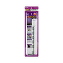 エルパ (ELPA) スイッチ付タップ 雷ガード コンセント 延長コード LED 横差し 6個口 1m WLS-LY610MB(W)