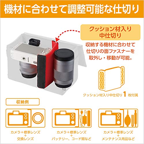 ハクバ HAKUBA インナーソフトボックス02 200 ブラック インナーバッグ カメラバッグ ガジェットケース 中仕切り付 取り外し可能なふ forma-ra-10031064 formanism サンプル画像3