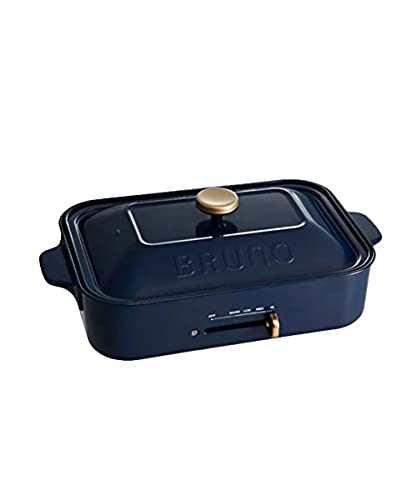 BRUNO ブルーノ コンパクトホットプレート 本体 プレート2種(たこ焼き 平面) ネイビー Navy 紺 おしゃれ かわいい これ1台 蓋 BRUNO ブルーノ コンパクトホットプレート 本体 プレート2種(たこ焼き 平面) ネイビー Navy 紺 おしゃれ かわいい これ1台 蓋