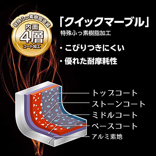 ��ʿ�ե쥤�� �ե饤�ѥ� 26cm IH�б� ���� PFOA�ե꡼ �դ��Ǽ���ù� �ޡ��֥륤���ͥ��� RB-1907