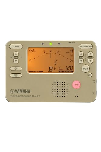 単品ゴールド/-/TDM-710GL・Color:ゴールドStyle:単品・パッケージ個数:1・チューナーとメトロノームが同時に使えるデュアル機能搭載・バックライト付きの大きな液晶で音名とリズムを表示・練習をサポートする「サウンドバック（聴く力と合わせる力を養う）」「トラック（チューナーに頼らず安定したピッチを目指す）」「フォーカス（より鮮明にピッチの傾向をつかむ）」各種モード付き。・純正長三度、純正短三度ピッチのメーター表記・単4形乾電池2本（電池は別売）で長期電池寿命、日本製ヤマハチューナーメトロノームTDM-710は、演奏の魅力を最大限に引き出すために、音程感とテンポ感の向上をサポートするアイテム。2段階バックライト付きの大型液晶にチューナーとメトロノームを同時に表示可能。正しいピッチを確認しながらメトロノームを使った練習ができます。練習をサポートする「サウンドバック」「トラック」「フォーカス」各種モード付き。