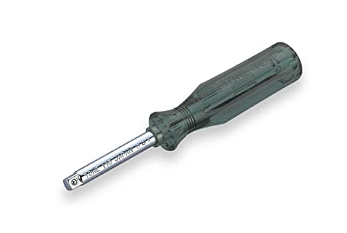 ブラック/115:差込角:6.35mm(1/4)/115・Size:115:差込角:6.35mm(1/4)・パッケージ個数:1・差込角:6.35mm(1/4inch)・先端形状:差込角・製品単体質量(g):100・ボルト・ナットの締付け・緩め作業用。●ドライバーの先端に角ドライブがついているハンドルです。●グリップエンドに凹差込角があり、エクステンションバーとして使用できます。