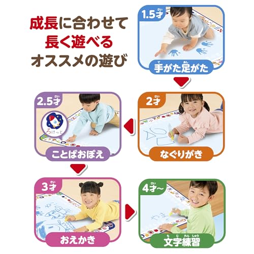 パイロット スイスイおえかき 遊んで学べる知育たっぷりシート 〜おえかき・ことば・ひらがな・すうじ〜 あお 1歳 2歳 3歳 知育 3
