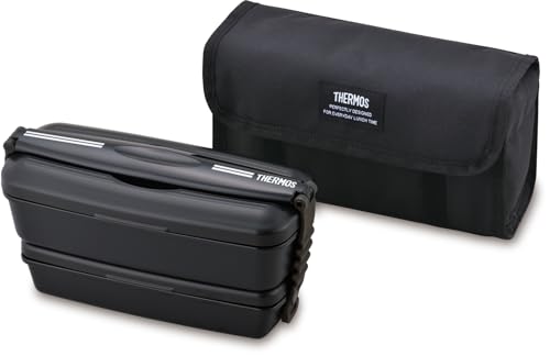 サーモス 弁当箱 2段 フレッシュランチボックス 900ml ディープブラック DJB-906W DPBK