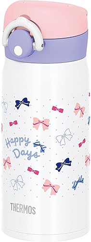 サーモス 水筒 真空断熱ケータイマグ 350ml リボンホワイト JNR-353G RWH