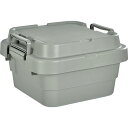 トラスコ中山(TRUSCO) トランクカーゴ フラット天板仕様 浅型 20L グレー GYCFL-30(4)