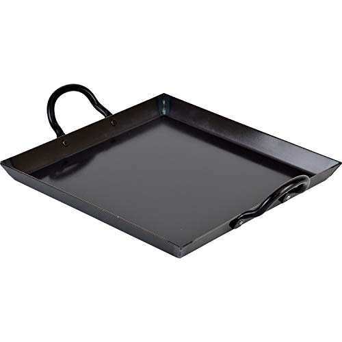 Ih Incompatible - 和平フレイズ コンパクト 鉄板 24×24cm ブラック 角型 正方形 キャンプでも ご家庭でも使いやすい 焼肉 お好み焼き 日本製 へビーズ