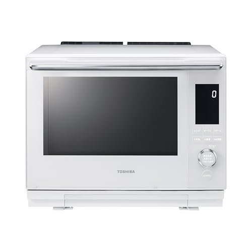 TOSHIBA(東芝) スチームオーブンレンジ 石窯ドーム ER-D3000A(W) グランホワイト 2段調理 300℃ おまかせ焼き フラット
