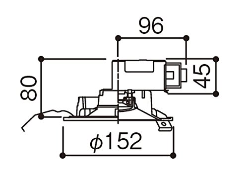 パナソニック(Panasonic) LED ダウンライト 天井埋込型 60形 125径昼白色 LSEB5124LE1