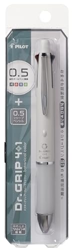 Rakuten - PILOT 多機能ペン ドクターグリップ4+1 油性インク 0.5mm(黒・赤・青・緑)＋シャープ 0.5mm コットンホワイト PBH41DG