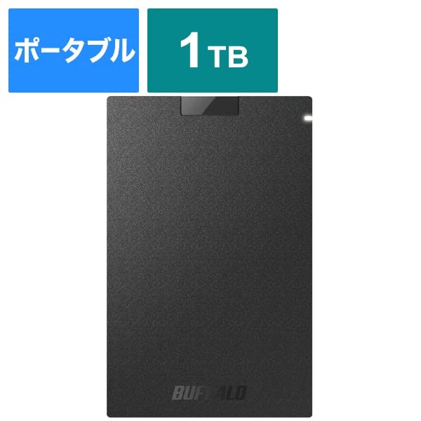 Хåե SSD-PG1.0U3-BC USB3.2(Gen1) ݡ֥SSD Type-A 1.0TB ֥å
