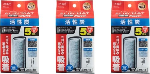 乐天商城 - 「GEX AQUA FILTER 活性炭スリムマット5個入」 3個セット