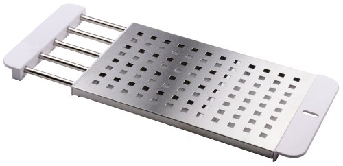 パール金属 H-5650 デュアリス 18-8ステンレス製スライド式シンク調理台 幅170×奥行330-545×高さ20mm